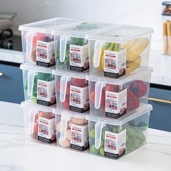 プラスチック引き出し式野菜冷蔵庫収納ボックス、大型食品グレード透明鮮度保持冷凍庫ボックス、キッチン卵卸売