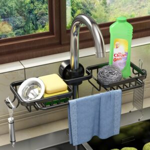 キッチン蛇口収納ラック、食器洗いシンク用品、家庭用排水バスケット、布収納ラック、無孔収納