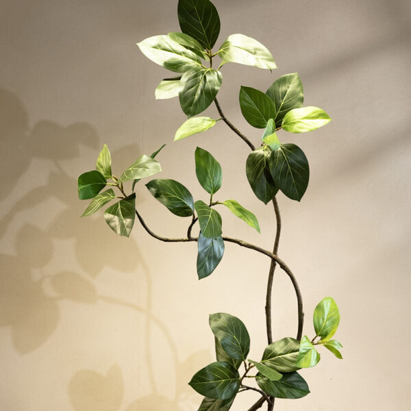 Haihong Jingpin 高山 Ficus シミュレーション 緑 植物 ハイエンド ライト 豪華 な リビング ルーム 屋内 リビング ルーム 生活 偽 の 花 の 木 大きい 床 の 植植植植物 - 画像 (4)