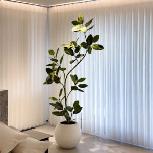 Haihong Jingpin 高山 Ficus シミュレーション 緑 植物 ハイエンド ライト 豪華 な リビング ルーム 屋内 リビング ルーム 生活 偽 の 花 の 木 大きい 床 の 植植植植物