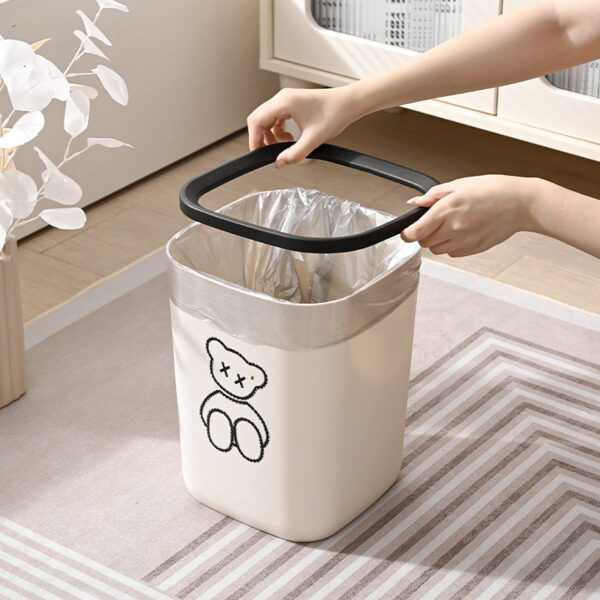 インシュロック 風力ベルト 圧力リング 家庭用ゴミ箱 大容量 厚みのあるトイレ リビングルーム キッチン 大型ペーパーバスケット - 画像 (2)