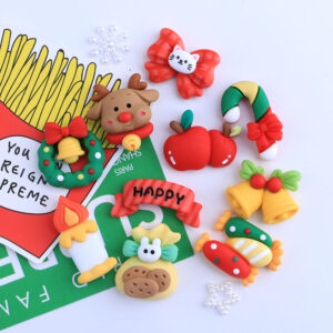 クリスマス 漫画 樹脂 アクセサリー 小さな アクセサリー パッチ クリスマス 周辺 漫画 アクセサリー 樹脂 アクセサリー