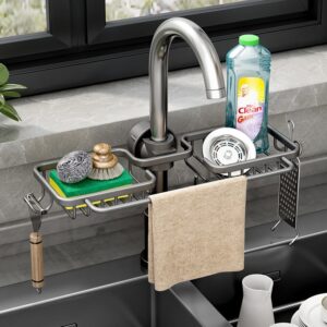 キッチン蛇口収納ラック、食器洗いシンク用品、家庭用排水バスケット、布収納ラック、無孔収納