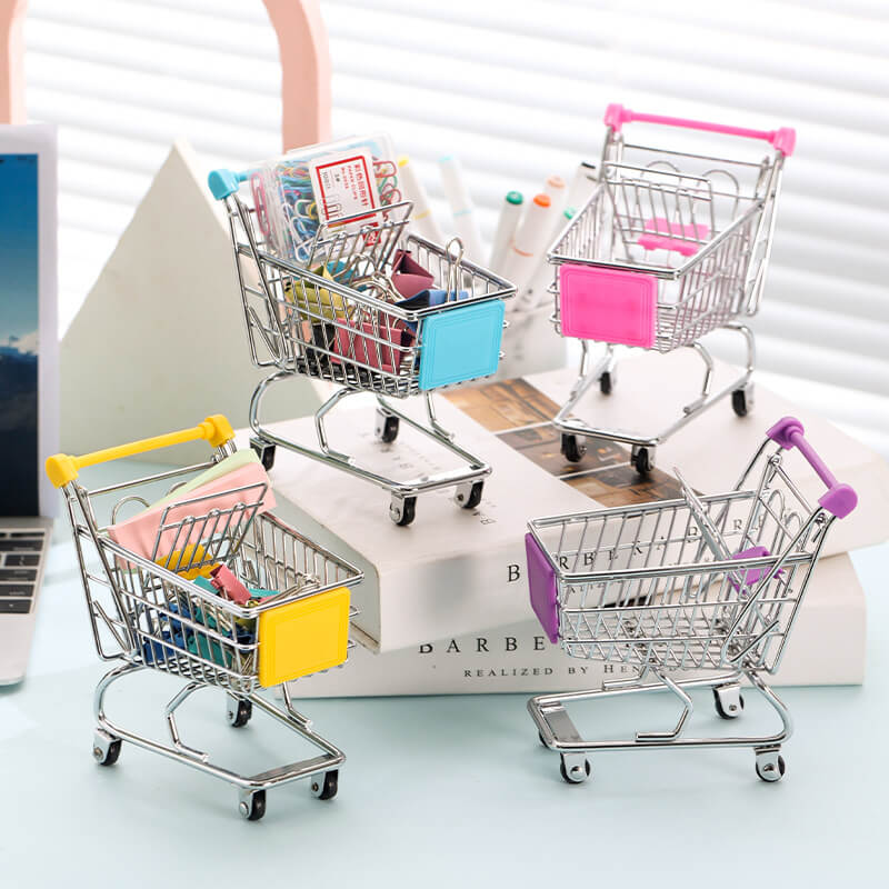 HOMEOUN 越境クリエイティブキッズミニシミュレーションスーパーカートカートおままごとモデルおもちゃ収納車