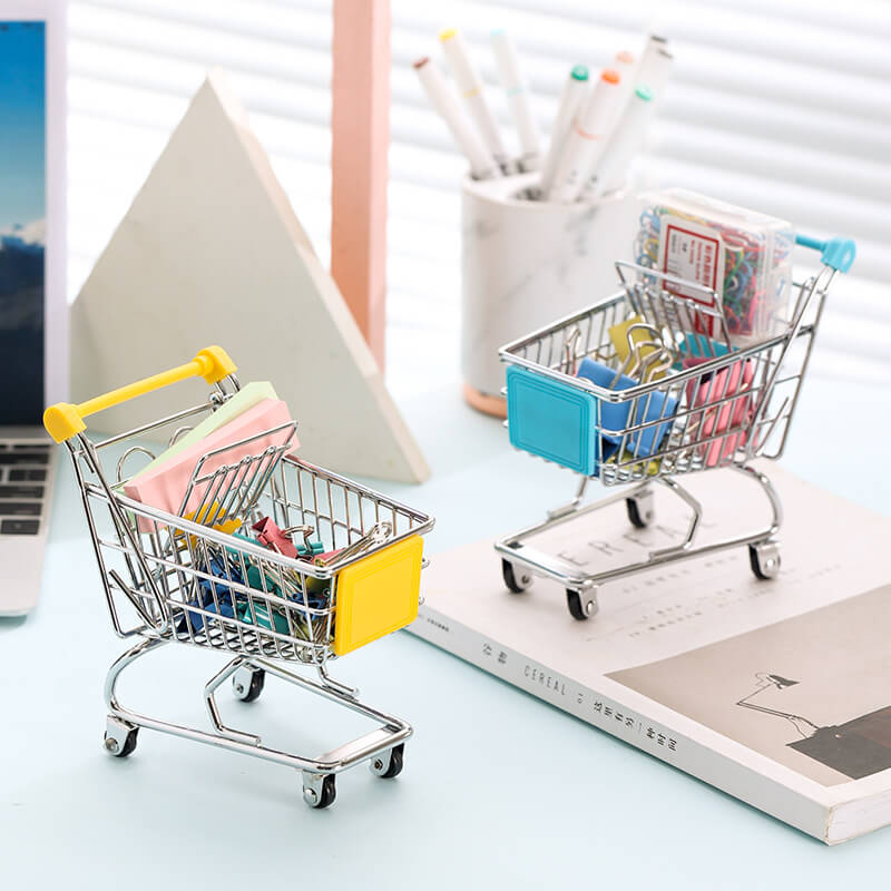 HOMEOUN 越境クリエイティブキッズミニシミュレーションスーパーカートカートおままごとモデルおもちゃ収納車 - 画像 (4)