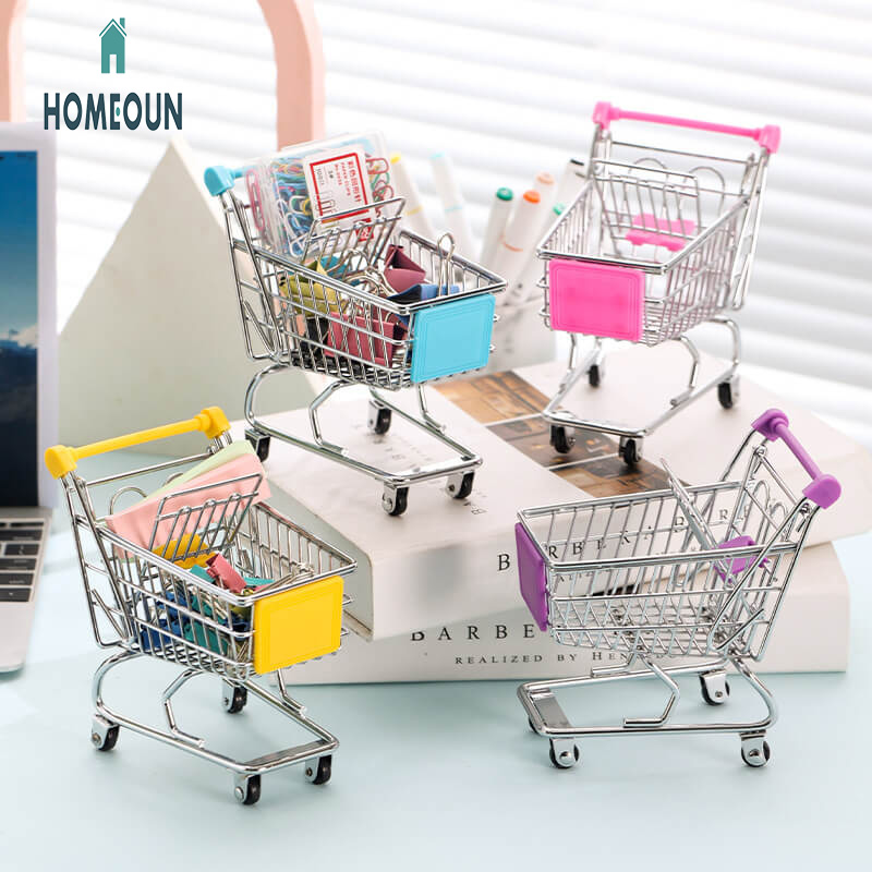 HOMEOUN 越境クリエイティブキッズミニシミュレーションスーパーカートカートおままごとモデルおもちゃ収納車