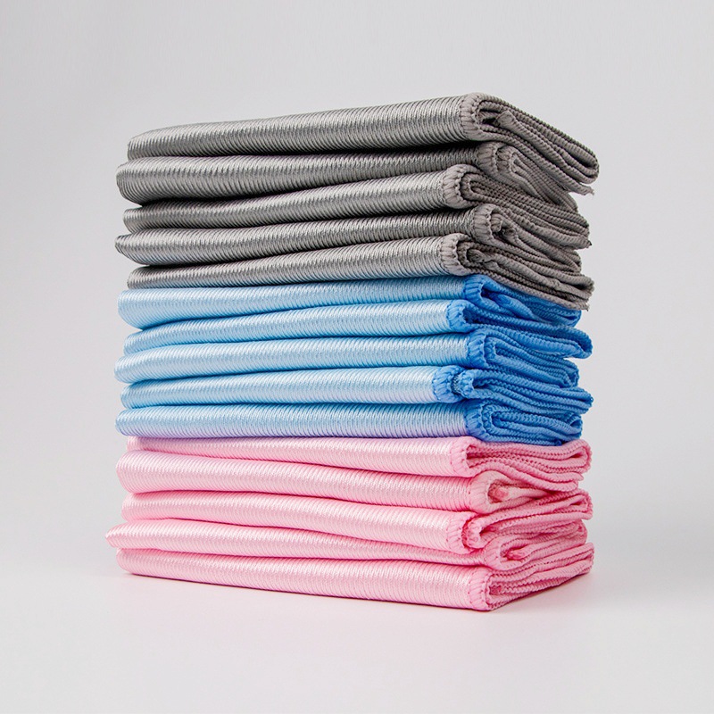 HOMEOUN 窓拭き用布 鏡磨き用 吸水性 脱水用 研磨パッド マイクロファイバー ガラスクロス