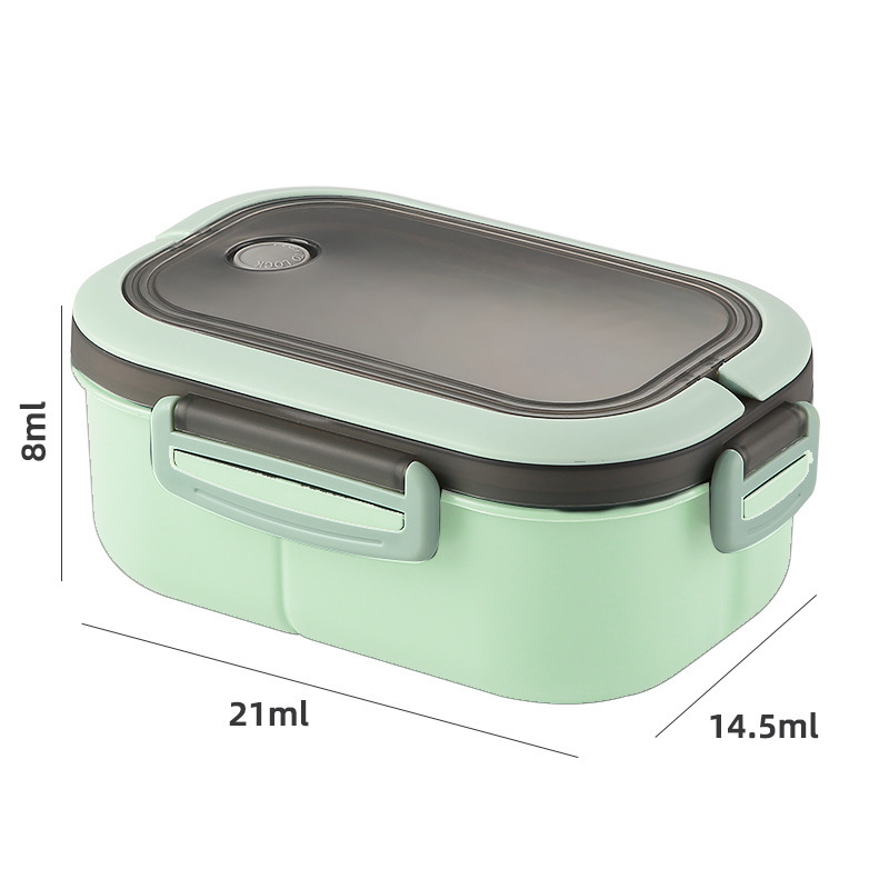 HOMEOUN 電子レンジ対応 ランチボックス 弁当箱 オフィスワーカー 食器付き 大容量 携帯用ランチボックス - 画像 (7)