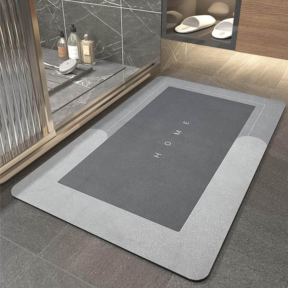 HOMEOUN 珪藻土吸収マット キッチンフロアマット 滑り止め・耐油性 拭き取り可能 使い捨て 浴室用フロアマット 速乾マット