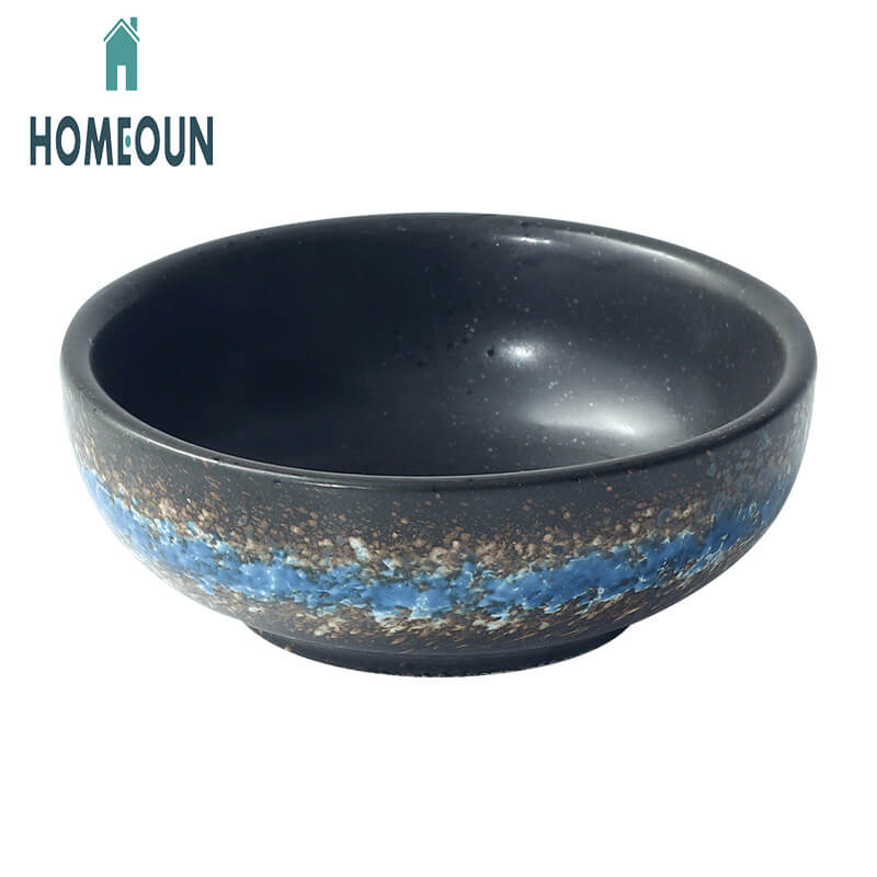 HOMEOUN 和風陶器家庭用キビ飯椀デザートボウル食器