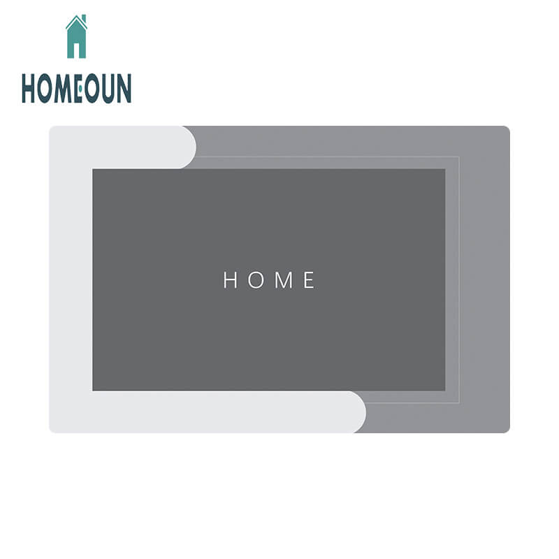 HOMEOUN 珪藻土吸収マット キッチンフロアマット 滑り止め・耐油性 拭き取り可能 使い捨て 浴室用フロアマット 速乾マット