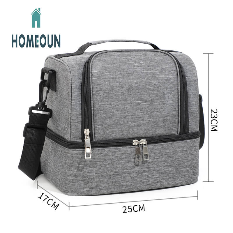 HOMEOUN 鮮度保持アイスパック アウトドアランチボックスバッグ ポータブル断熱バッグ 大容量 マミーボトルバッグ ランチバッグ 断熱バッグ